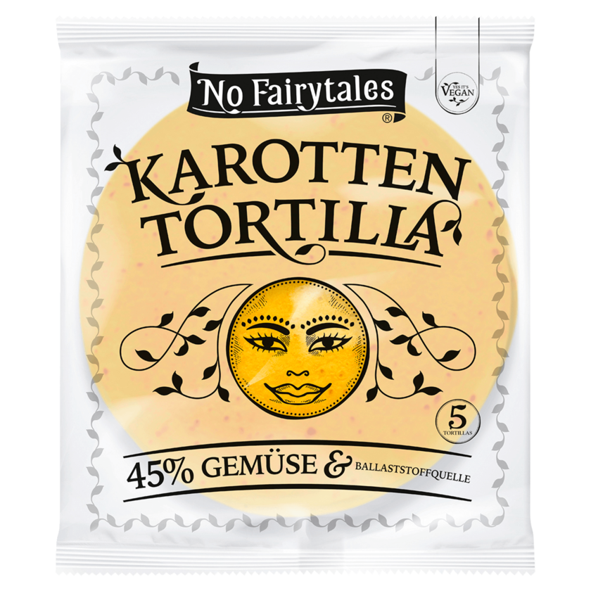 No Fairytales Karotten Tortilla vegan 200g